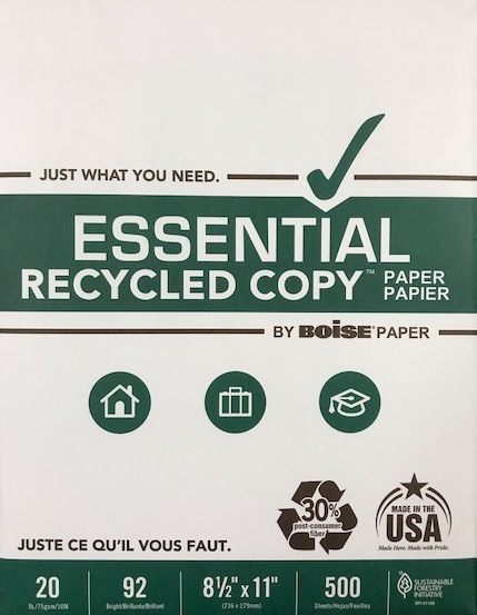 Boise Essential Recycled Multipurpose Copy Paper